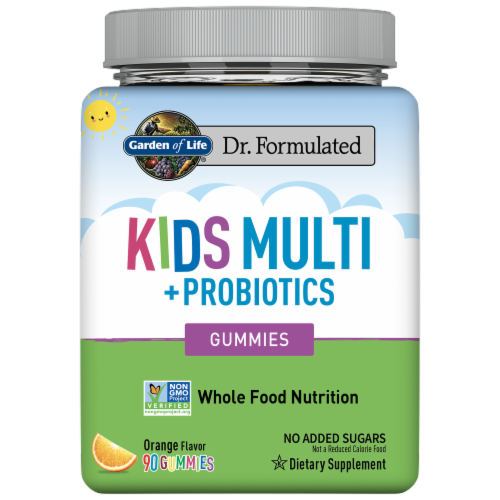 Garden of Life® Kids Multivitamin + Probiotics Gummies for Digestive Gut Health Perspective: front