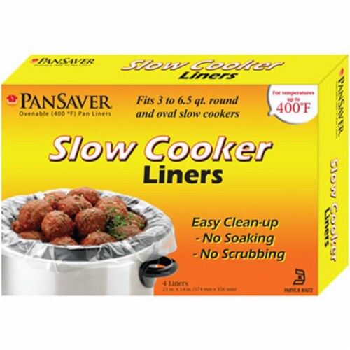 Pansaver 42645 Slow Cooker Liner for 3 to 6.5 qt Cookers - Case of 18 Perspective: front