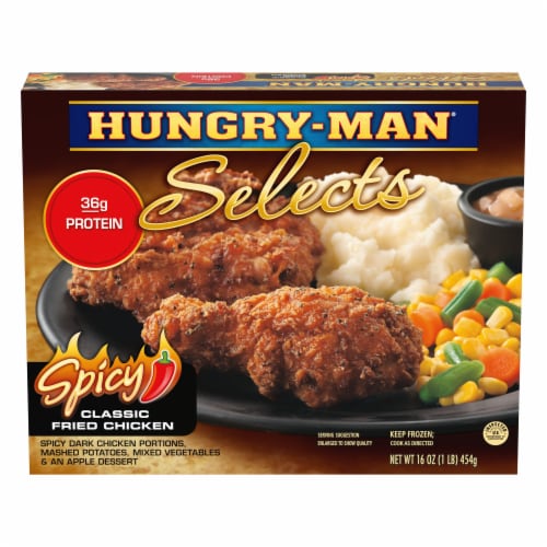 Hungry-Man Selects Spicy Classic Fried Chicken Frozen Meal Perspective: front