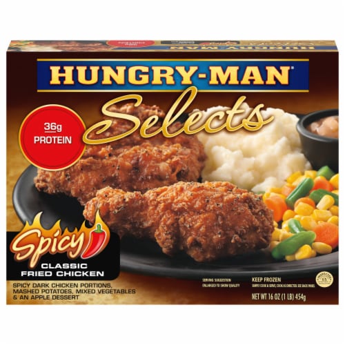 Hungry-Man Selects Spicy Classic Fried Chicken Frozen Meal Perspective: front