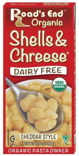 Road's End Organics  Shells & Chreese® Organic Pasta Dinner   Cheddar Cheese Perspective: front