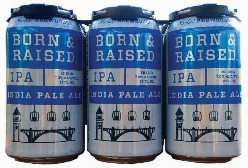 No-Li BrewHouse Born & Raised India Pale Ale Perspective: front