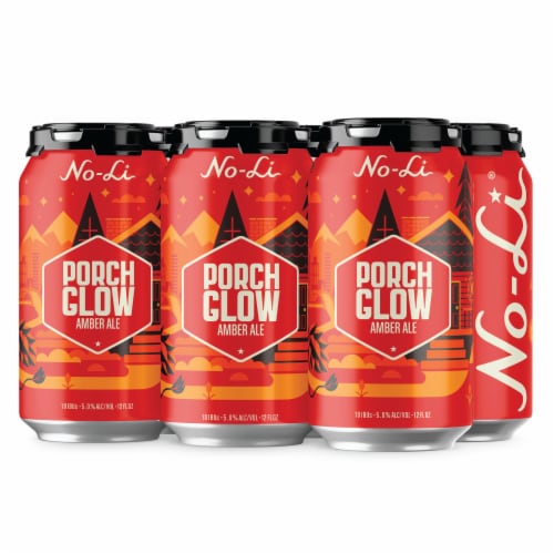 No-Li Porch Glow Amber Ale Craft Beer Perspective: front