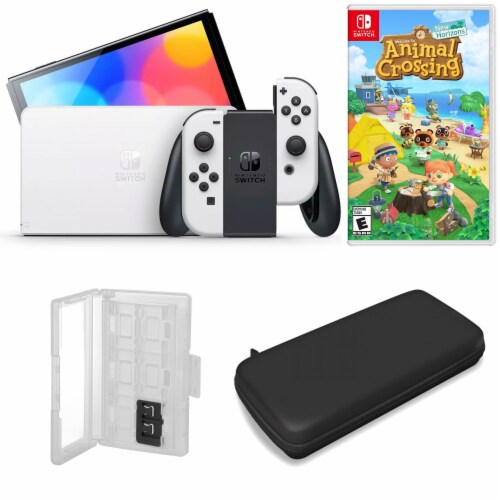 Nintendo Switch OLED in White with Animal Crossing & Accessories, 1 - Harris Teeter Nintendo Switch OLED in White with Animal Crossing & Accessories, 1 - Harris Teeter