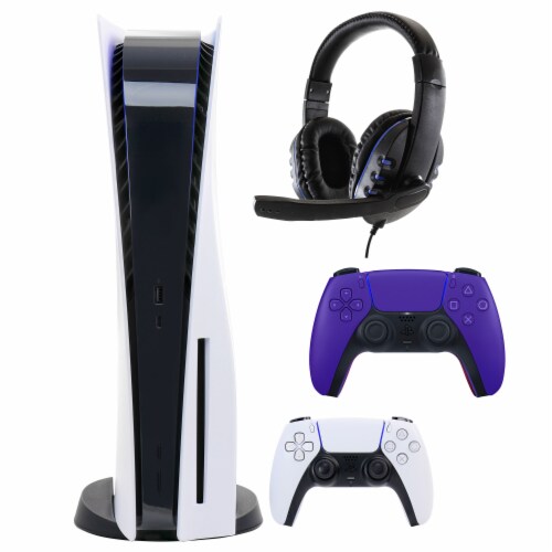 PS5 Core with Extra Purple Dualsense Controller Universal