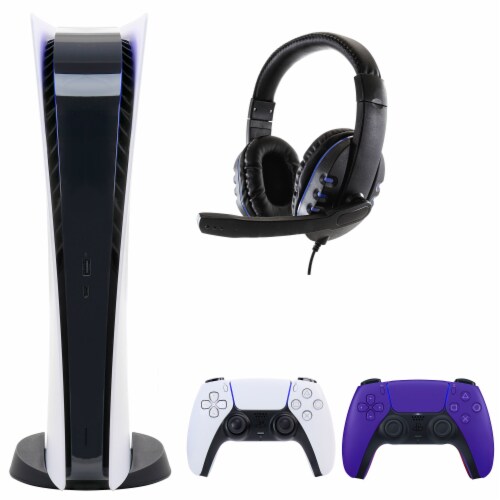 Sony Playstation 5 Digital Version (Sony PS5 Digital) with Extra Galactic  Purple Controller, Black Pulse 3D Headset and Dual Charging Station Bundle  freeshipping - Pro-Distributing