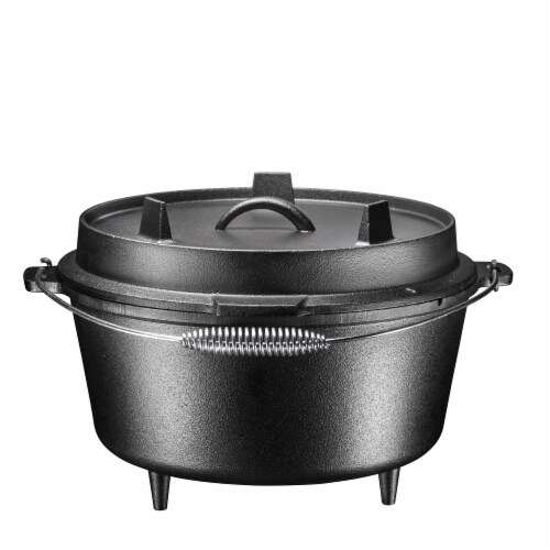 Bruntmor 8.5 Qt Round Cast Iron Pot Pre-Seasoned Dutch Oven w/Lid & Metal  Handle, 5 Qt - Gerbes Super Markets