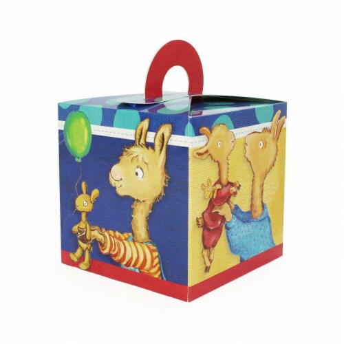 Prime Party Llama Llama Favor Boxes (8 Pack) Perspective: front