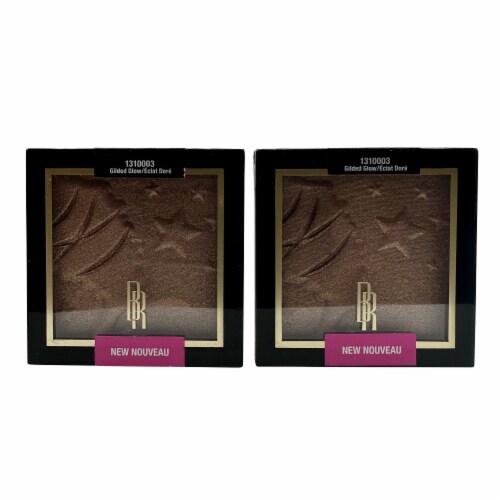 Black Radiance Color Perfect Highlighting Powder Gilded Glow 0.25 OZ DUO Perspective: front