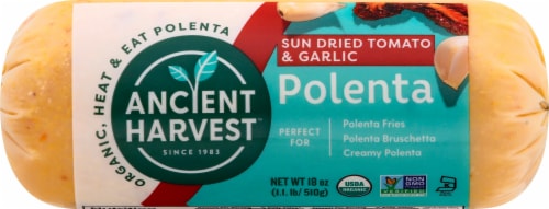 Ancient Harvest Sun Dried Tomato & Garlic Gluten Free Polenta Perspective: front