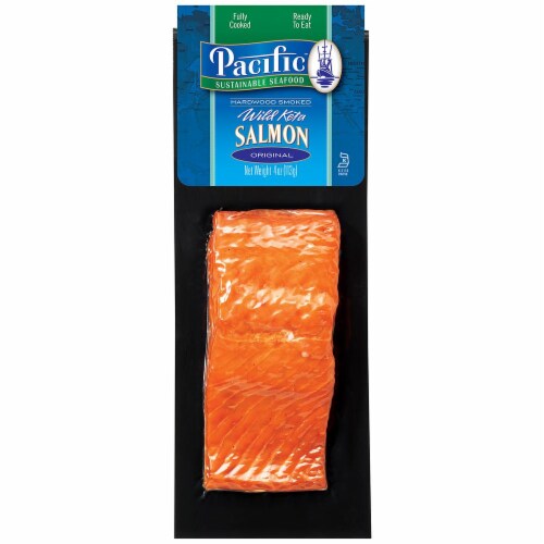 Pacific Seafood Smoked Wild Keta Salmon Perspective: front