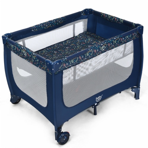 Portable Baby Playard Playpen Nursery Center w Mattress Foldable