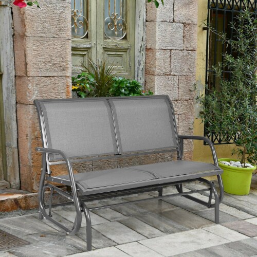Kroeger pe wicker glider outdoor porch swing with stand outlet
