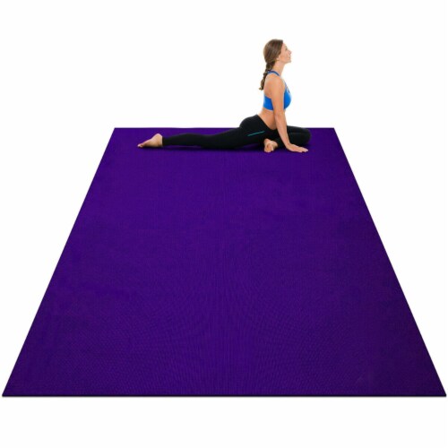Large Yoga Mat 7 x 5 x 8 mm Thick Workout Mats for Home Gym Flooring Purple 1 unit Smith s Food and Drug