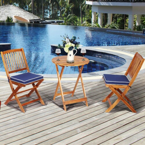 Light blue top bistro set