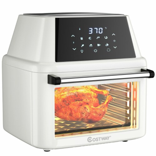 Costway 19 qt Multi-functional Air Fryer Oven Dehydrator Rotisserie - Green