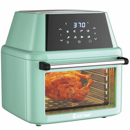 Costway 19 QT Multi-functional Air Fryer Oven Dehydrator Rotisserie w/Accessories Perspective: front