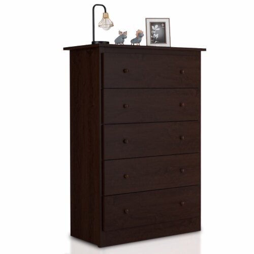 5 drawer shop chest espresso