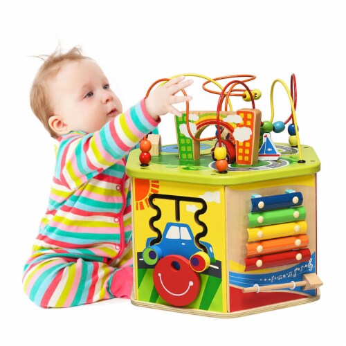 Fisher Price Brand baby learning toys Play & Learn Activity Cube