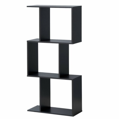 S discount shaped bookcase
