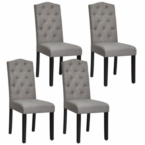 Tufted dining chairs discount with nailheads