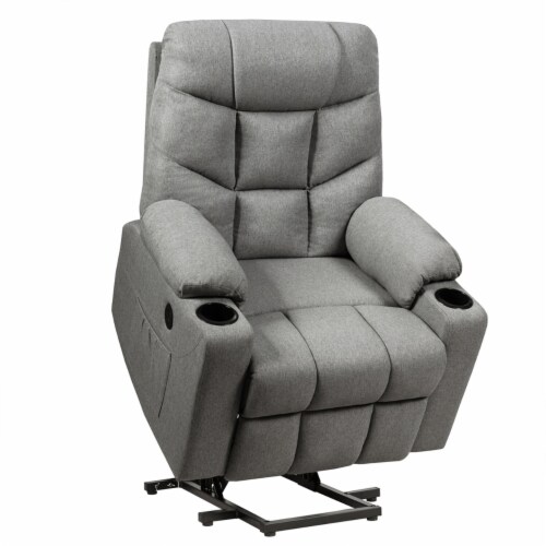 Electric Massage Recliner Chair with Ottoman and Remote Control