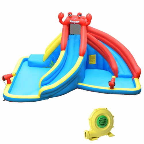 gymax inflatable splash water bouncer