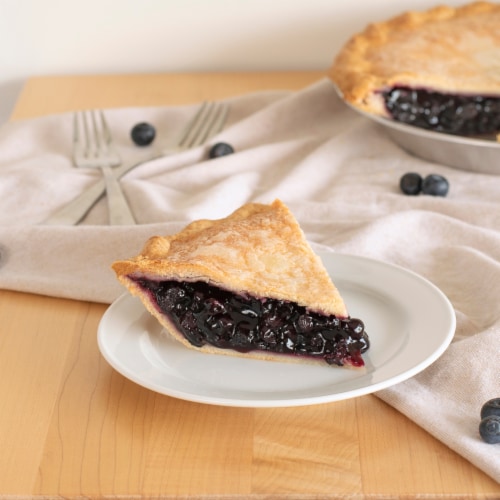 Achatz Handmade Pie Co. Double Crust Blueberry Pie Perspective: front