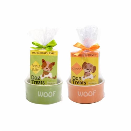 Too Good Gourmet 105.0006R Ceramic Bowls & Treat Sets - Set of 2 Perspective: front