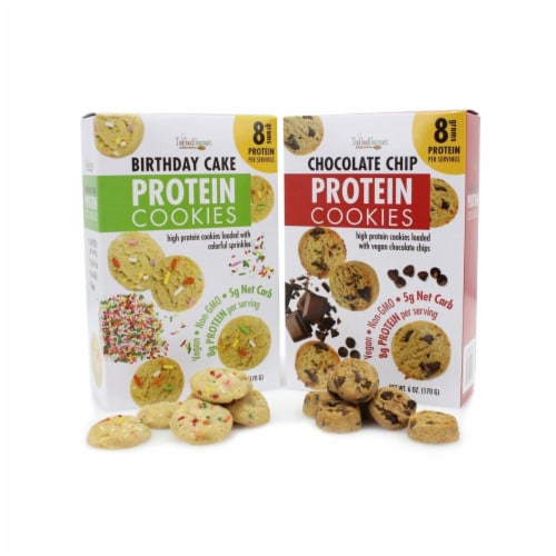 Too Good Gourmet 102.1064R Protein Cookies Sampler Set - Set of 4 Perspective: front