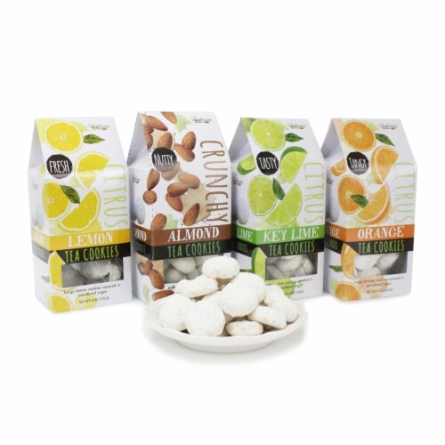 Too Good Gourmet 102.1068R Tea Cookies Sampler Set - Set of 4 Perspective: front