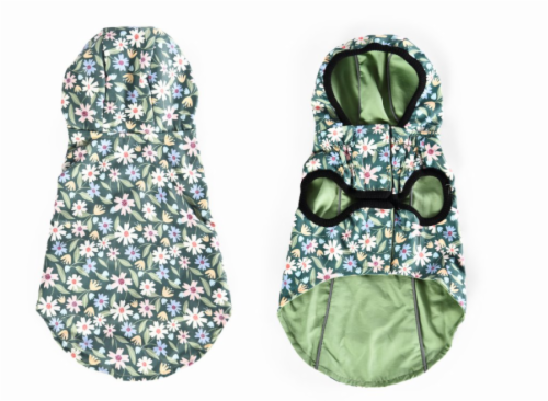 Max & Marlow Green Flower Hoodie Perspective: front