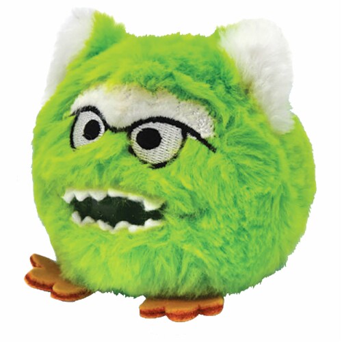 Streamline PBJ's Jellie Green Monster Plush Ball Perspective: front