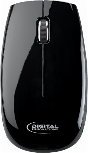 Digital Innovations All Terrain Wired 3-Button Mouse - Black Perspective: front