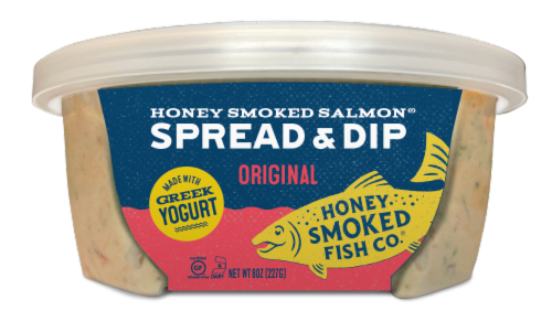 Honey Smoked Fish Co. Original Honey Smoked Salmon Spread & Dip Perspective: front