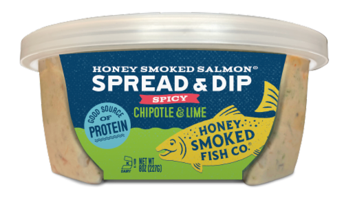 Honey Smoked Fish Co® Chiotle Lime Salmon Spread & Dip Perspective: front
