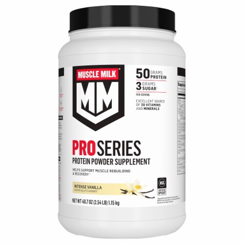 Muscle Milk® Intense Vanilla Protein Powder Perspective: front