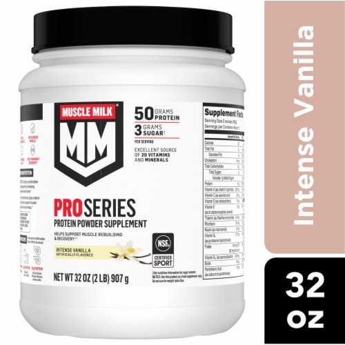 Muscle Milk® Pro Series Intense Vanilla Protein Powder Perspective: front
