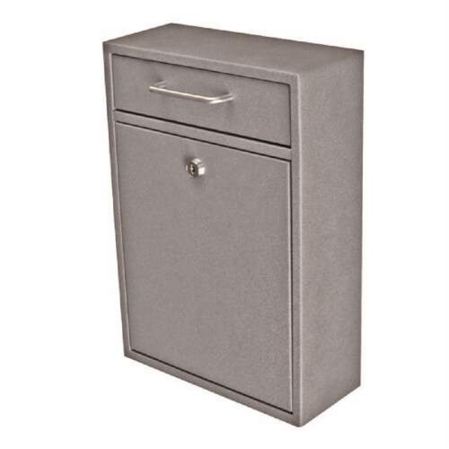 Epoch Design Locking Security Drop Box - Granite Perspective: front