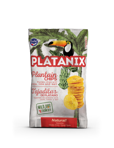 Boca Deli Platanix Chili Lime and Salt Plantain Chips Perspective: front