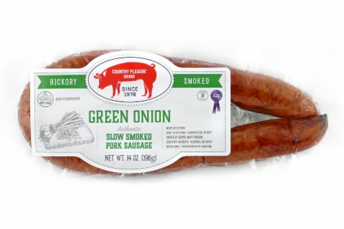 Country Pleasin' Green Onion Slow Smoked Pork Sausage, 14 oz - Kroger