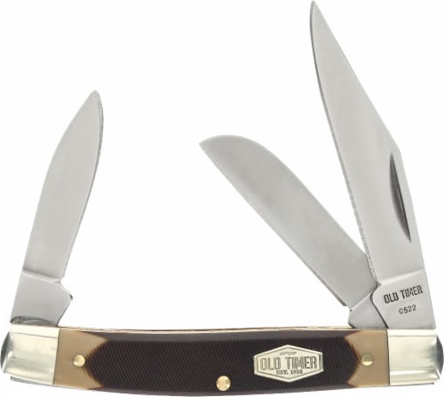 Old Timer Middleman 3-Bladed Stockman Knife Perspective: front