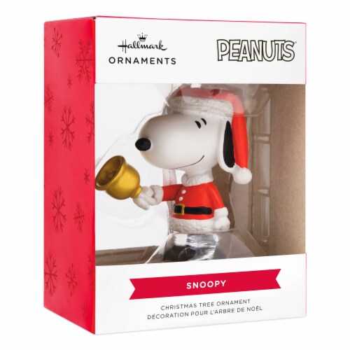Hallmark Peanuts® Snoopy Bell Ringer Christmas Ornament Perspective: front
