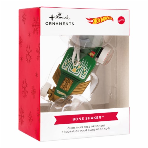 Hallmark Christmas Ornament - Hot Wheels™ Holiday Bone Shaker™ Perspective: front