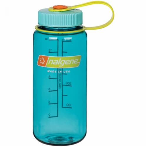Nalgene 341626 Wide Mouth 1 Point Sustain Bottle, Cerulean Perspective: front