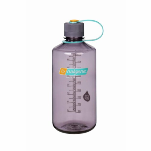 Nalgene 341567 16 oz Narrow Mouth Aubergine Bottle Perspective: front