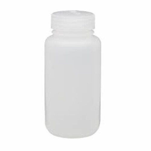 Nalgene NAL-562104-0004 HDPE Wide Mouth Round Container, Clear - 4 oz Perspective: front