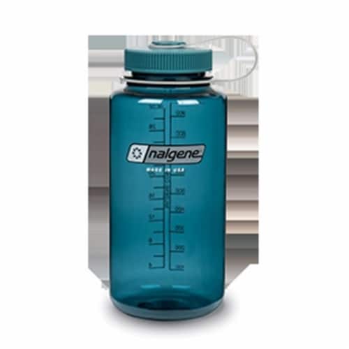 Nalgene NAL-2178-2056 Tritan Wide Mouth Water Bottle Cadet, 32 oz Perspective: front