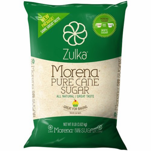 Zulka® Morena® All-Natural Pure Cane Sugar Perspective: front