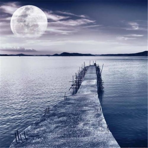 Vetro De Arte - Moonlit Dock Perspective: front